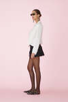 White Viscose Wrap Effect Blouse - SS25