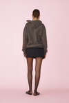 Dark Grey Handmade Painted Oversized Sweatshirt - SS25