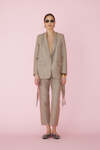 Brown-Gold Cutout Blazer - SS25