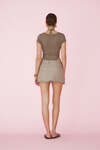 Brown-Gold Mini Skirt - SS25