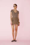 Brown-Gold Mini Corset - SS25