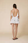 Off White Shorts With Openwork Embroidery Trim - SS25
