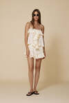 Yellow Top With Lace Inserts - SS25