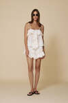 Off White With Lace Inserts Shorts - SS25