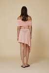 Asymmetrical Pink Pareo Skirt
