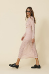 Rose Lace Midi Dress With A Feminine Cut And A Delicate Waist Cut-Out - FW25