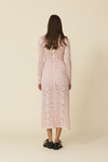 Rose Lace Midi Dress With A Feminine Cut And A Delicate Waist Cut-Out - FW25