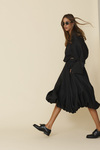 Balloon Black Midi Skirt - FW25