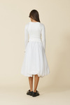 Balloon White Midi Skirt - FW25