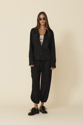 Black Lose-Fit Shirt - PNK Casual