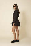 Brown Ruffled Mini Skirt - FW25