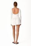 Backless Off White Mini Dress