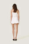 White Dress featuring a discreet wire inserted into the hem - SS26