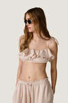 Beige Cotton Top - SS26