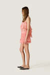 Coral Lace Shorts With Ruffles - SS26
