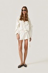 Off White Dress With Ruffled Details - SS26