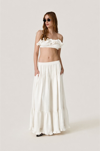 Off White Cotton Top - SS26