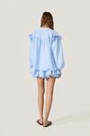 Cotton Blue Shorts with Elasticated Waistband