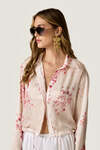 Floral Print Relaxed-Fit Shirt