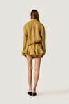 Ruffle-Hem Shorts with Elastic Waist