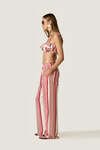Wide-Leg Striped Trousers