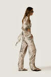 Silk Trousers with Detachable Pareo