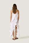 Asymmetrical Ruffle Dress with Adjustable Straps