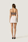 Wrap Mini Skirt with Side Tie Closure