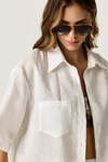 Oversized Shirt with Fluid Silhouette