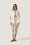 Oversized Shirt with Fluid Silhouette