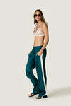 Wide-Leg Trousers with Contrast Side Panel