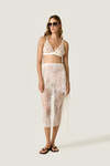 Off-White Sheer Lace Skirt