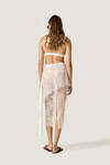 Off-White Sheer Lace Skirt