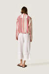 Linen Trousers with Chantilly Lace