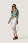 Linen Trousers with Chantilly Lace