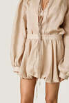 Balloon Beige Mini Skirt