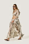 Printed Silk Blend Maxi Skirt