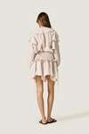 Grey smocked Mini Skirt
