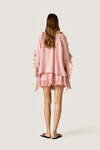 Rose Mini Skirt with Lace Inserts