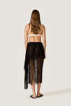 Black Sheer Lace Skirt
