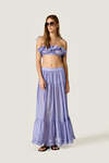 Mauve Flowy Ruffle Top