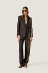 Dark and Light Brown Contrast Blazer