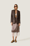Silk Wrap Skirt with Lace