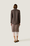 Silk Wrap Skirt with Lace