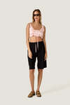 Black Longline Tailored Shorts