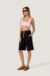 Black Longline Tailored Shorts