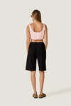 Black Longline Tailored Shorts